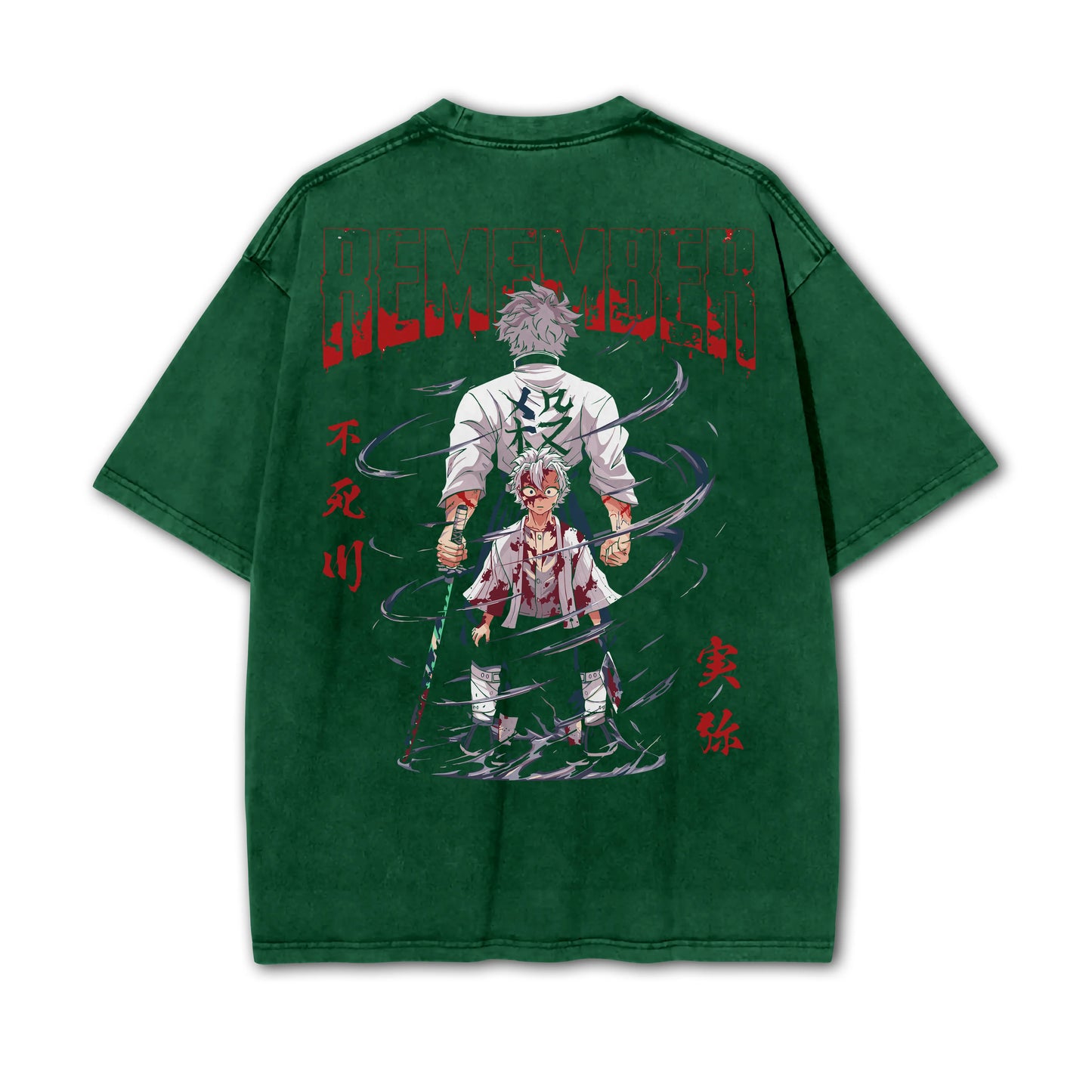 Blade of Demon Hunters Sanemi Shinazugawa Vintage T-Shirt
