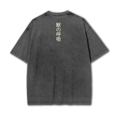 Blade of Demon Hunters Boar Head Fighter Hashibara V2 Vintage T-Shirt