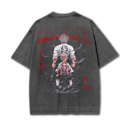 Blade of Demon Hunters Sanemi Shinazugawa Vintage T-Shirt
