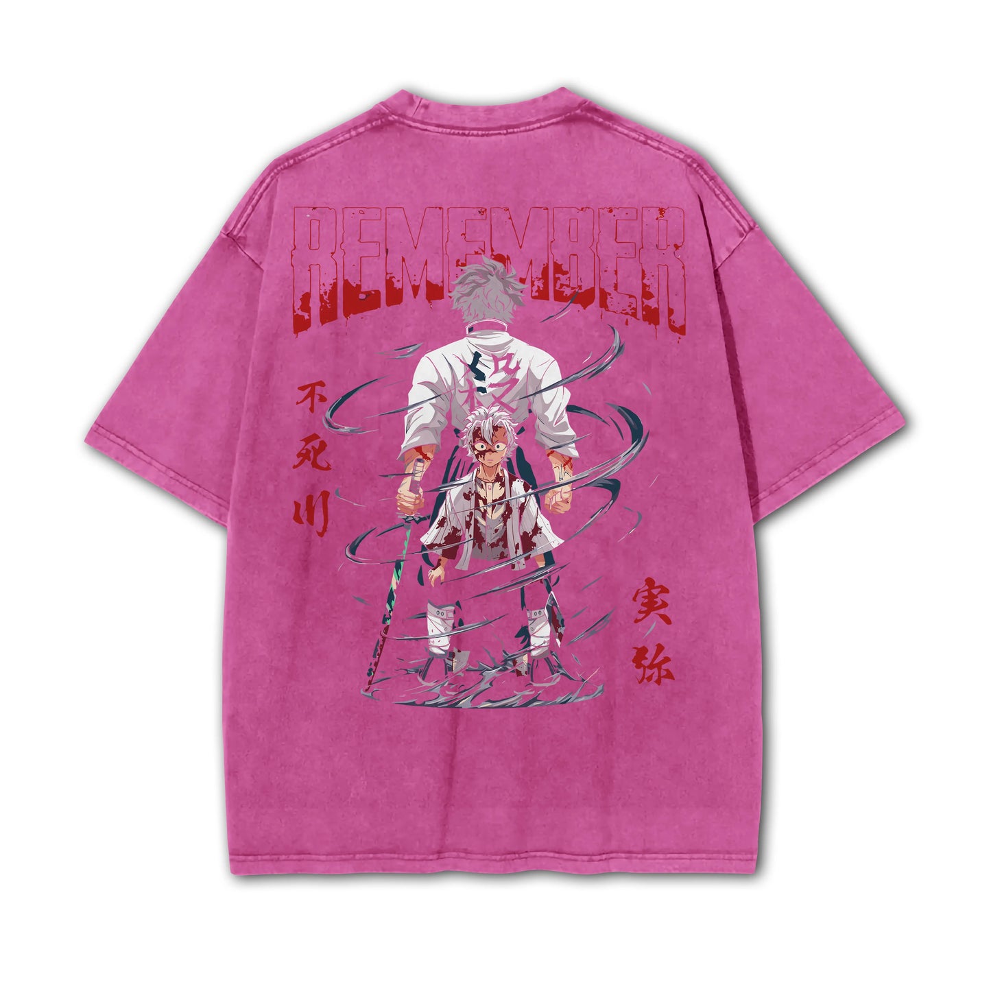 Blade of Demon Hunters Sanemi Shinazugawa Vintage T-Shirt