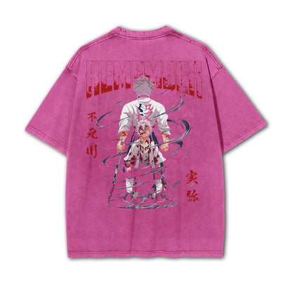 Blade of Demon Hunters Sanemi Shinazugawa Vintage T-Shirt