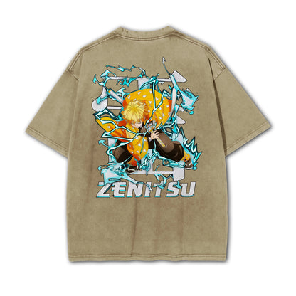 Blade of Demon Hunters Thunder Breather V2 Vintage T-Shirt