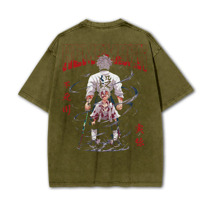 Blade of Demon Hunters Sanemi Shinazugawa Vintage T-Shirt