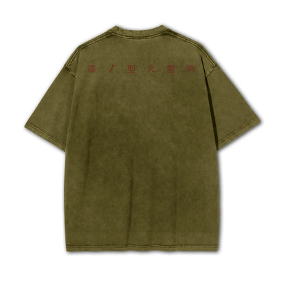 Blade of Demon Hunters Thunder Breather Rage V2 Vintage T-Shirt