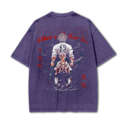 Blade of Demon Hunters Sanemi Shinazugawa Vintage T-Shirt