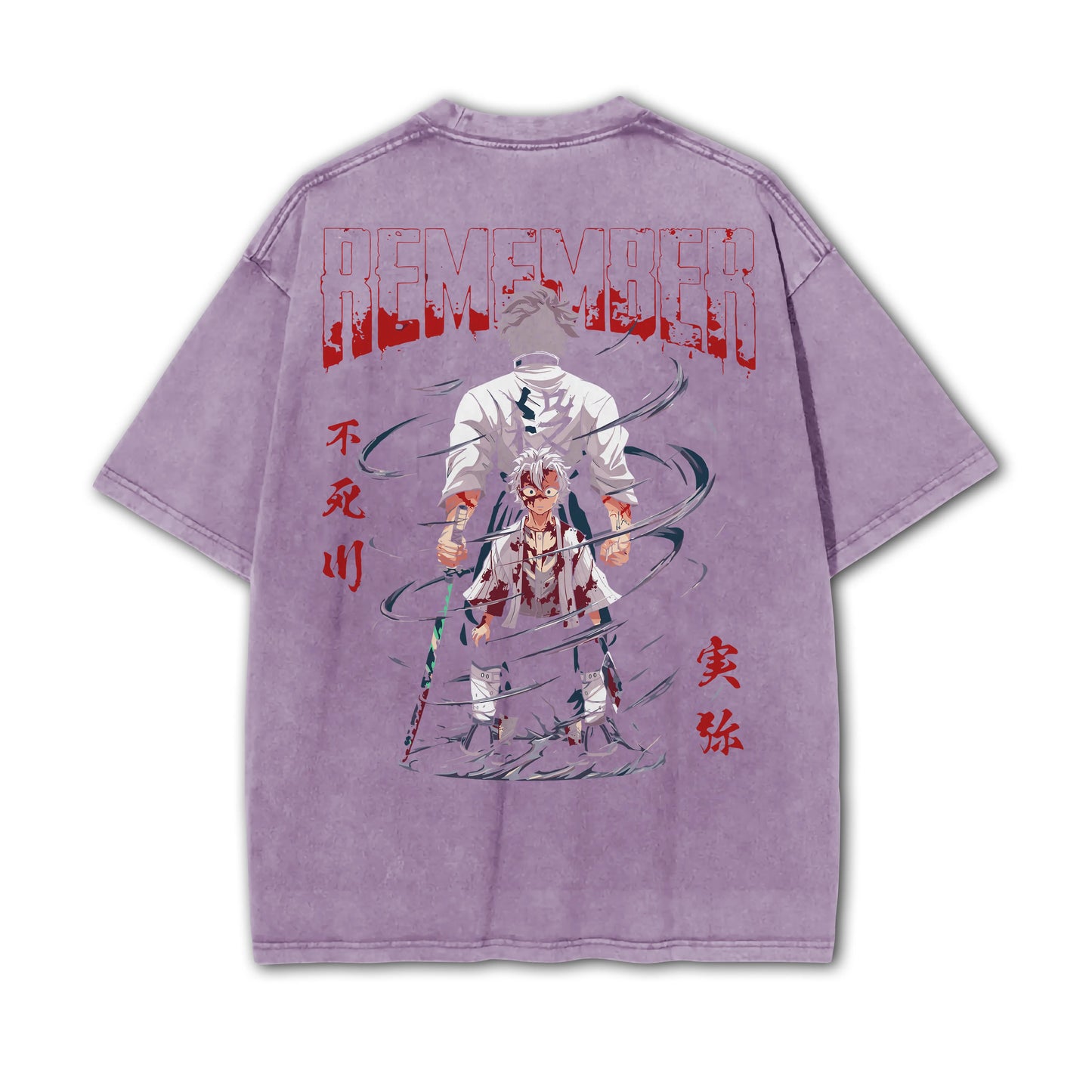Blade of Demon Hunters Sanemi Shinazugawa Vintage T-Shirt