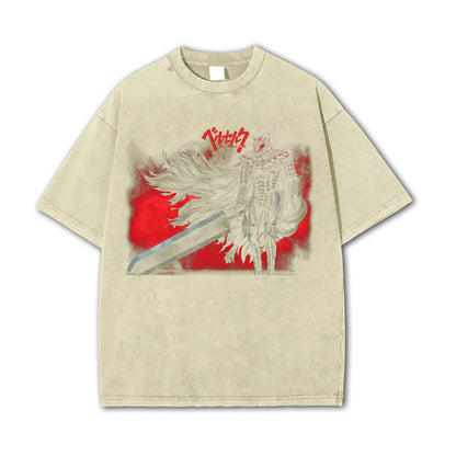 Dark Sword Saga Black Swordsman V9 Vintage T Shirt