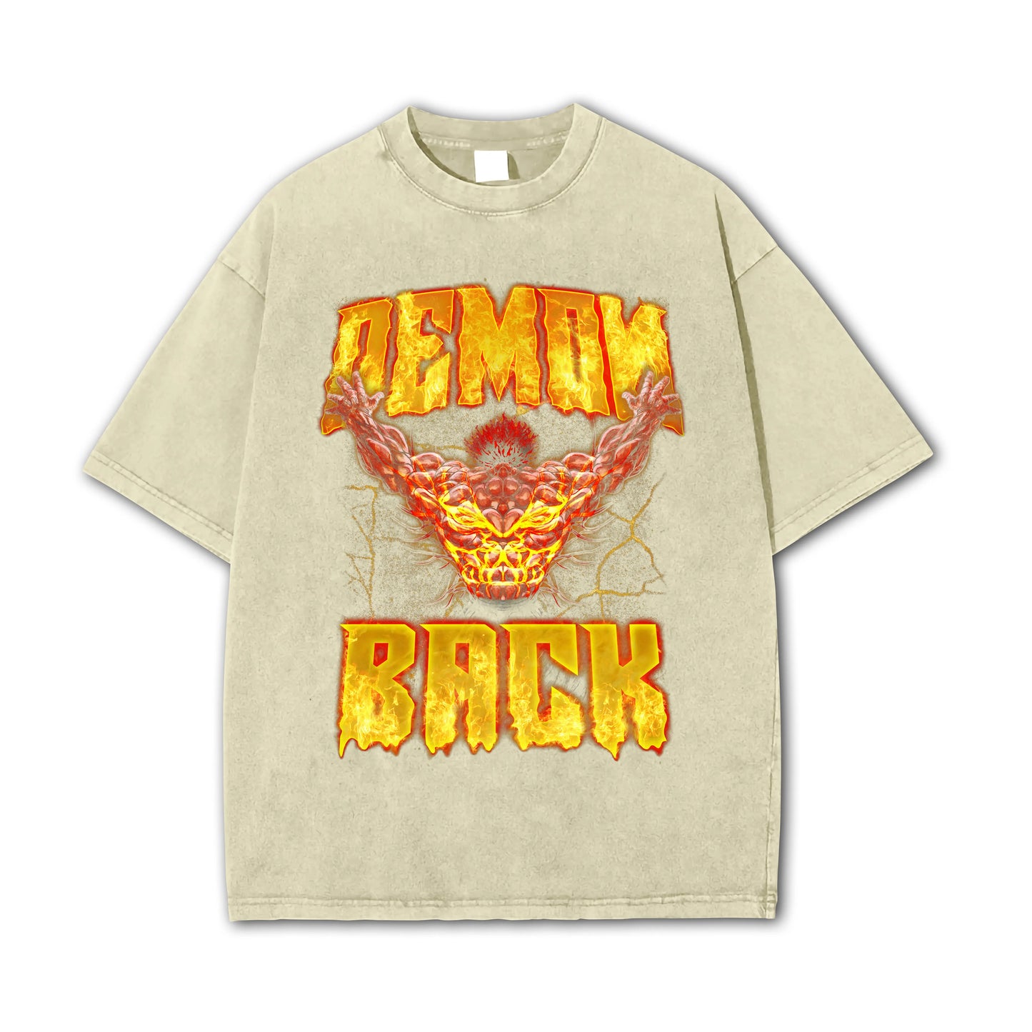 Baki - Yujiro Hanmas Dämonen-Rücken-T-Shirt