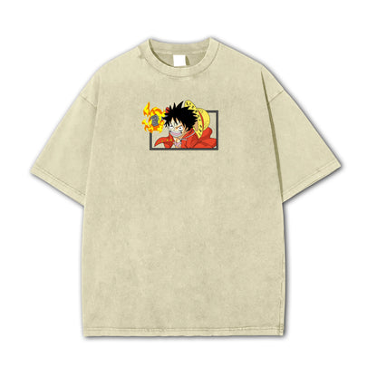 One Piece Ruffy Fire Punch T-Shirt