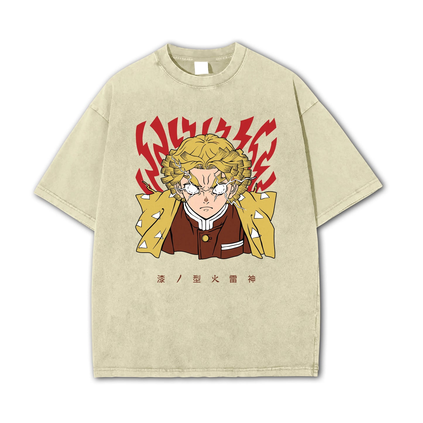 Blade of Demon Hunters Thunder Breather Rage V2 Vintage T-Shirt