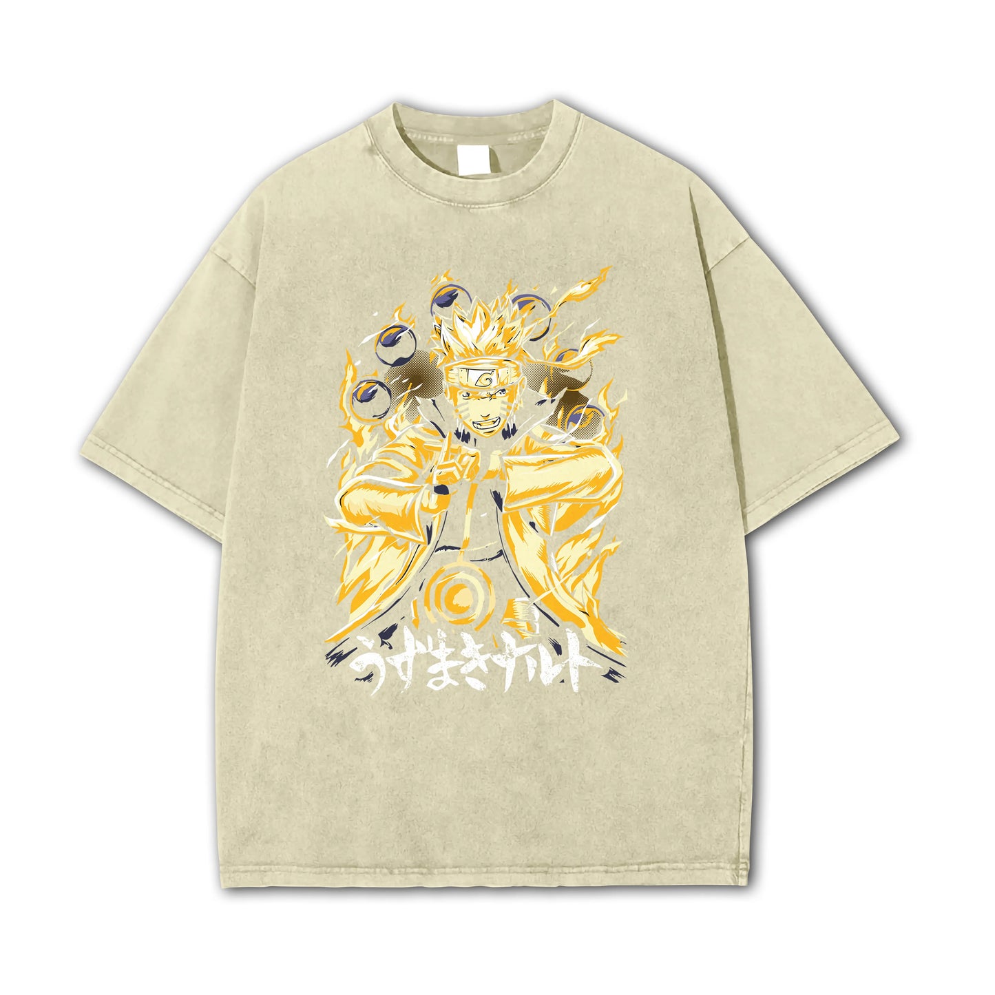 Hidden Leaf Shinobi Kyuubi + Sage Mode Vintage T-Shirt