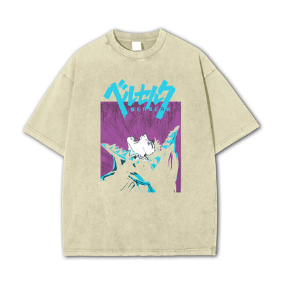 Dark Sword Saga Black Swordsman V8 Vintage T-Shirt