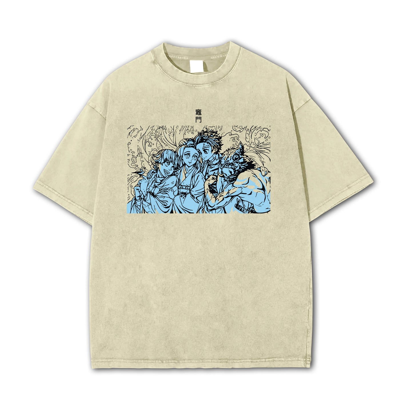 Blade of Demon Hunters Water Breathing Swordsman Squad Vintage T-Shirt