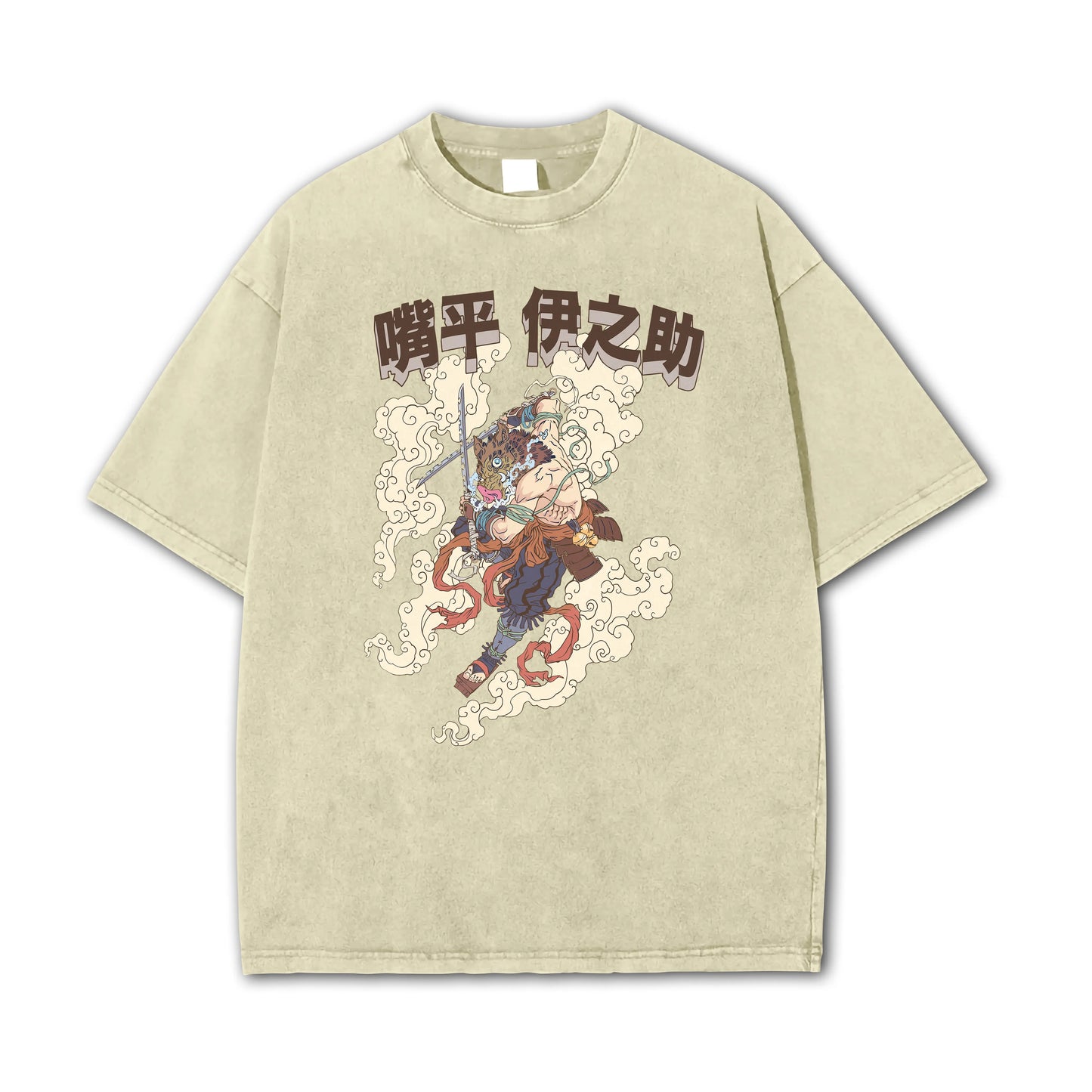 Blade of Demon Hunters Boar Head Fighter Hashibara V2 Vintage T-Shirt