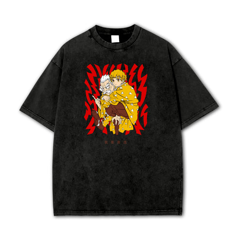 Blade of the Demon Hunters Zenitsu's Master Vintage T Shirt