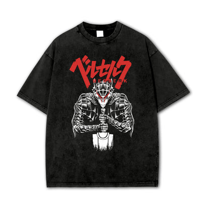Dark Sword Saga Black Swordsman V4  Vintage T Shirt