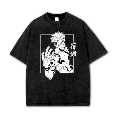 Tokyo Sorcery Malevolent Unlucky King V3 Vintage T-Shirt