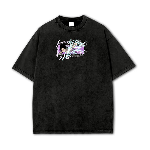 T-shirt surdimensionné Naruto-Sasuke Chidori