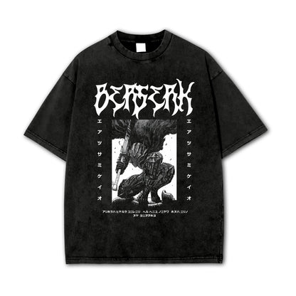 Dark Sword Saga Black Swordsman V2 Vintage T Shirt