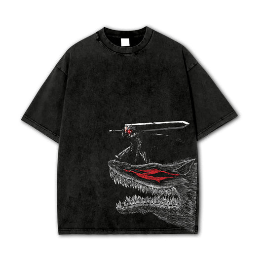 Dark Sword Saga Swordsman V3 Vintage T-Shirt