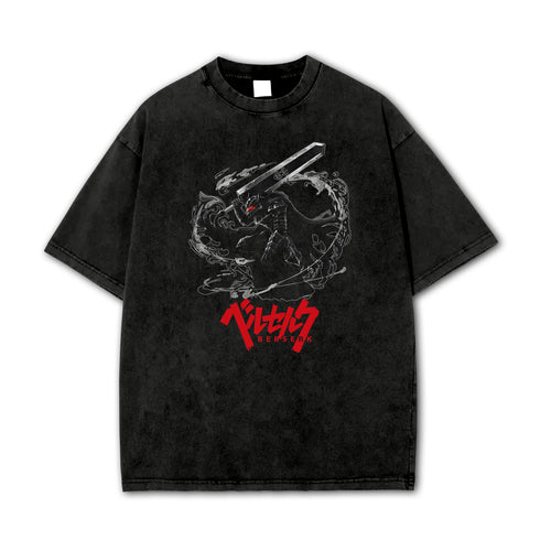 Dark Sword Saga Black Swordsman Vintage T Shirt
