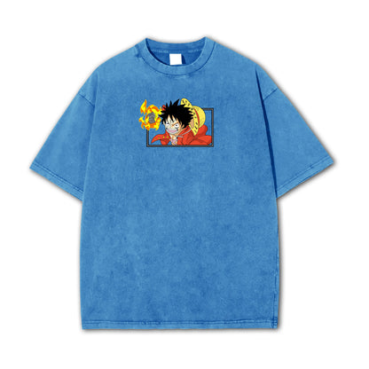 Pirate King’s Voyage Luffy Fire Punch Vintage T Shirt