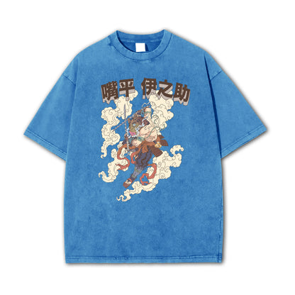 Blade of Demon Hunters Boar Head Fighter Hashibara V2 Vintage T-Shirt