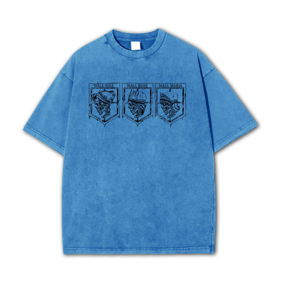 Angriff auf Titan - T-Shirt mit Aufschrift „Wall Territory“