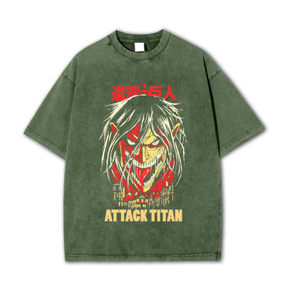 Titan Siege Freedom Fighter Attack Titan V2 Vintage T-Shirt