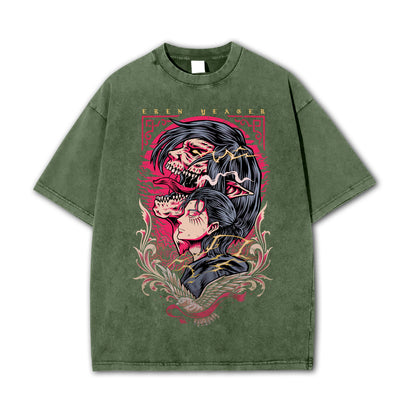 Angriff auf Titan Eren Yeager Angriff Titan T-Shirt