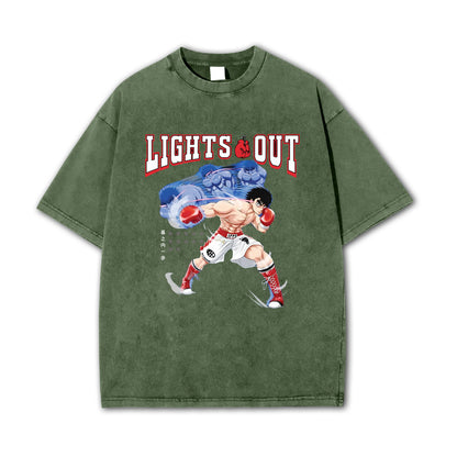 Fighting Spirit Kamogawa Lights Out Vintage T-Shirt