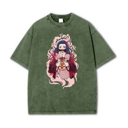 Blade of the Demon Hunters Nezuko Vintage T Shirt