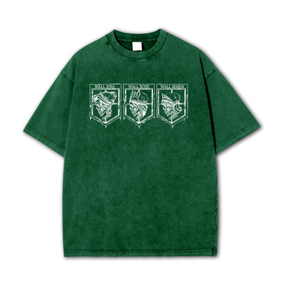 Angriff auf Titan - T-Shirt mit Aufschrift „Wall Territory“