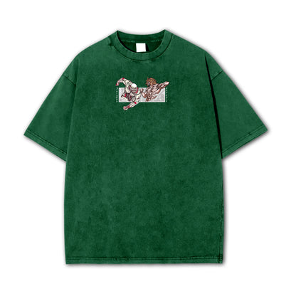 Titan Siege Wall - Titans Fighting Vintage T Shirt