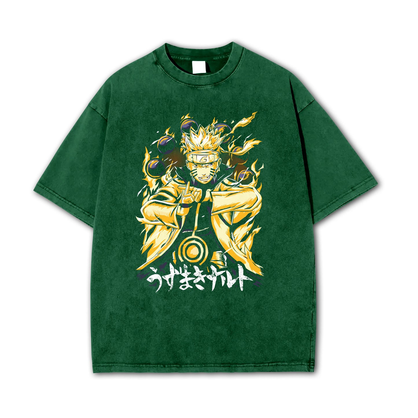 Hidden Leaf Shinobi Kyuubi + Sage Mode Vintage T-Shirt