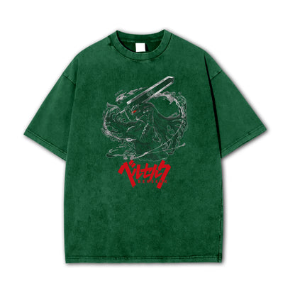 Dark Sword Saga Black Swordsman Vintage T Shirt