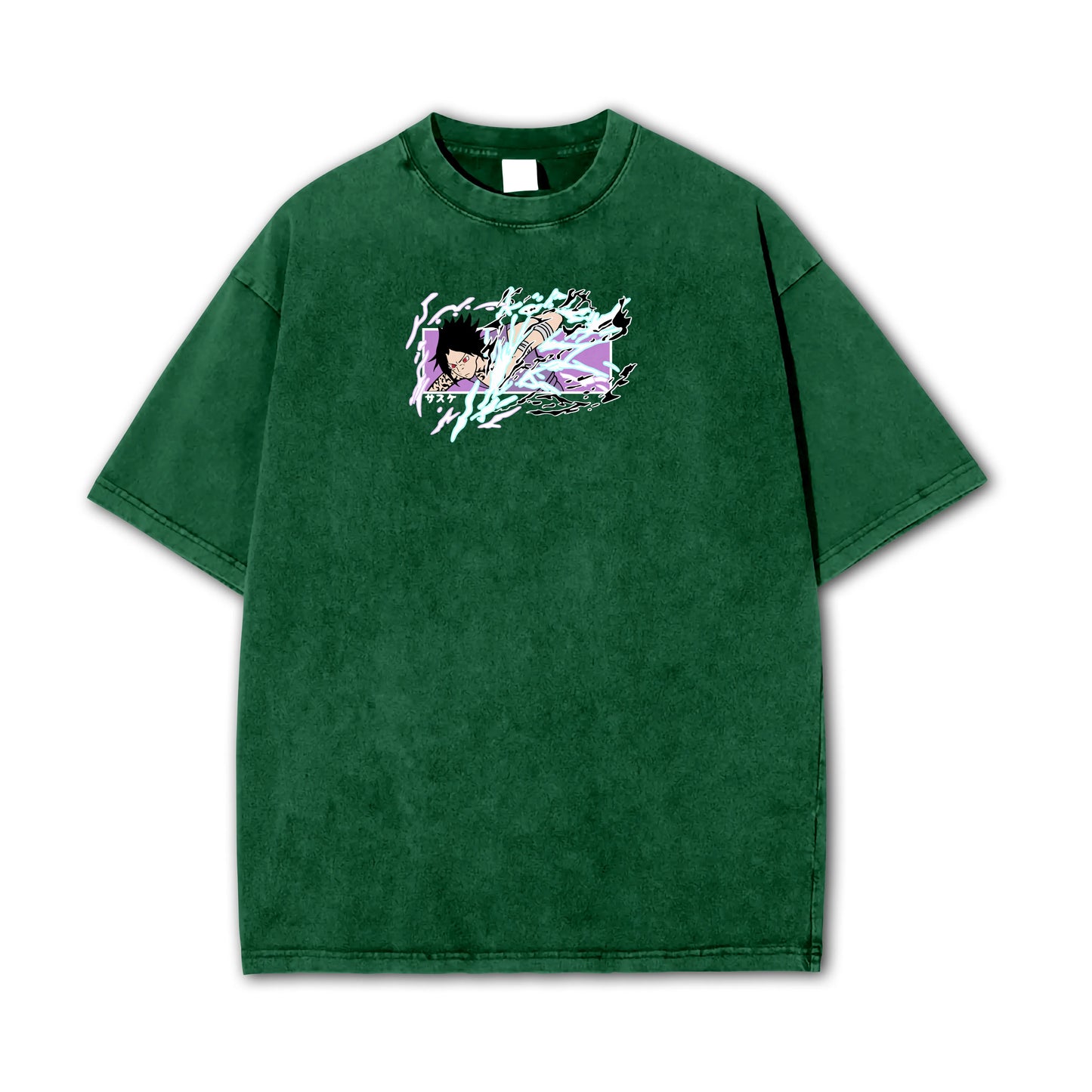 T-shirt surdimensionné Naruto-Sasuke Chidori