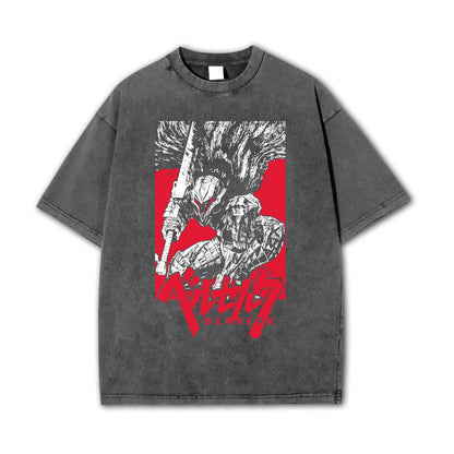 Dark Sword Saga Black Swordsman V7 Vintage T Shirt