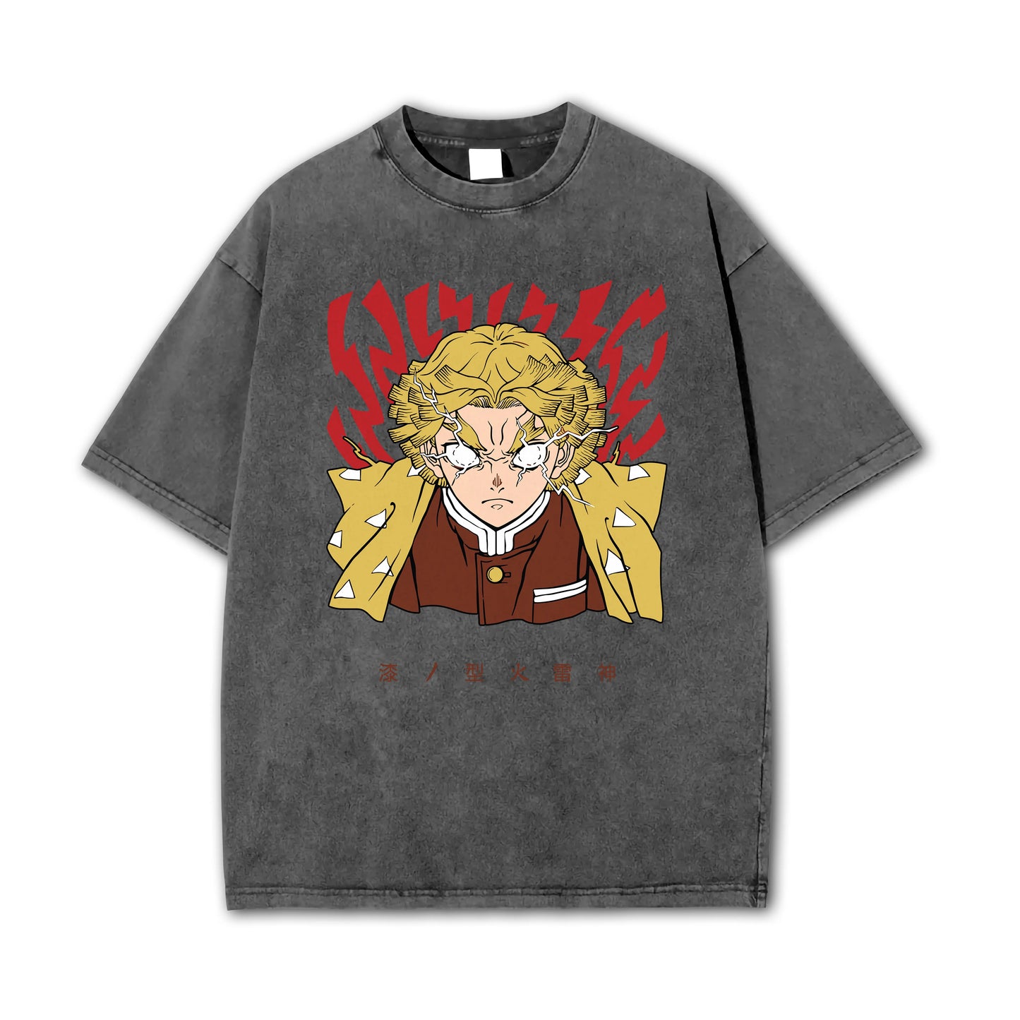 Blade of Demon Hunters Thunder Breather Rage V2 Vintage T-Shirt