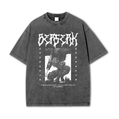 Dark Sword Saga Black Swordsman V2 Vintage T-Shirt