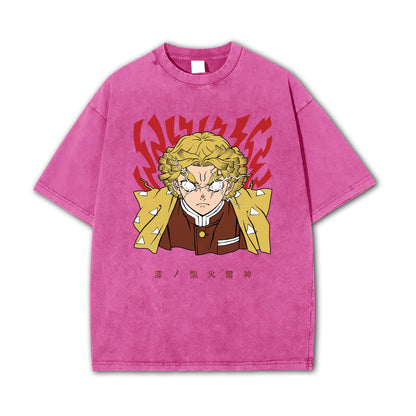Blade of the Demon Hunters Zenitsu's Rage V2 Vintage T Shirt