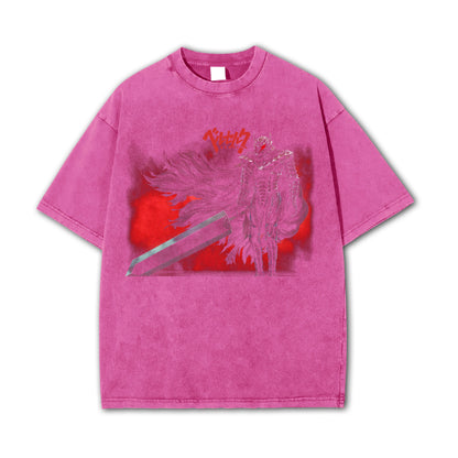 Dark Sword Saga Black Swordsman V9 Vintage T-Shirt