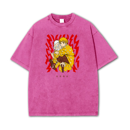 Blade of Demon Hunters Thunder Breather Master Vintage T-Shirt