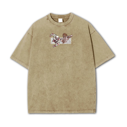 Titan Siege Wall - Titans Fighting Vintage T Shirt
