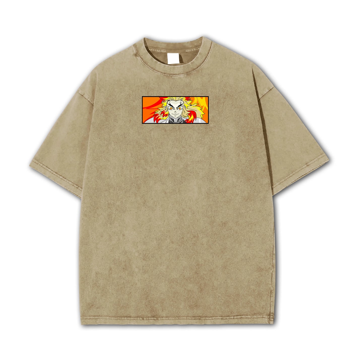 Blade of the Demon Hunters Kyojuro Rengoku Fire Hashira Vintage T Shirt