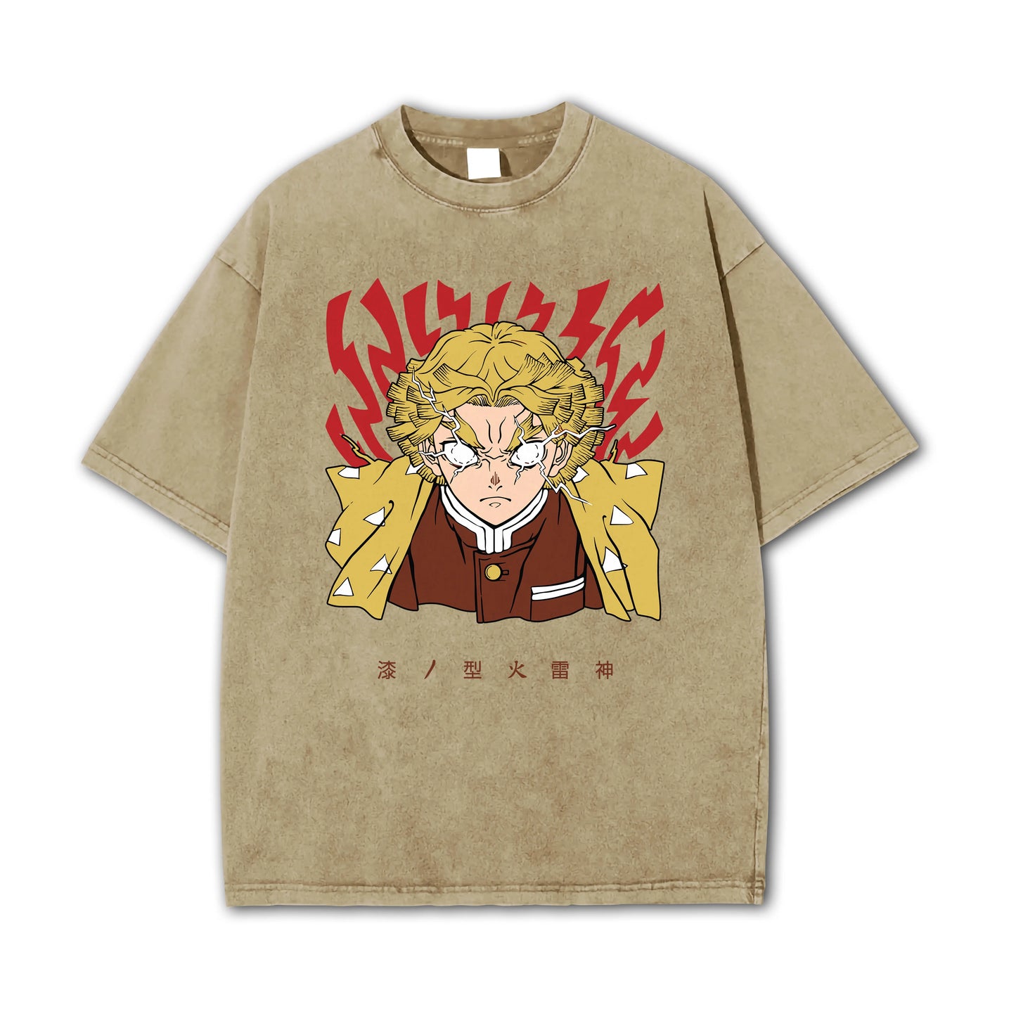 Blade of Demon Hunters Thunder Breather Rage V2 Vintage T-Shirt