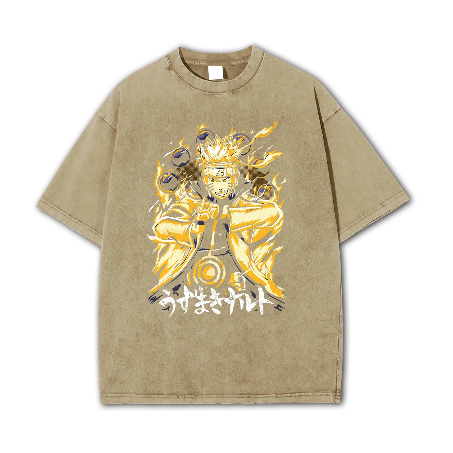 Hidden Leaf Shinobi Kyuubi + Sage Mode Vintage T-Shirt