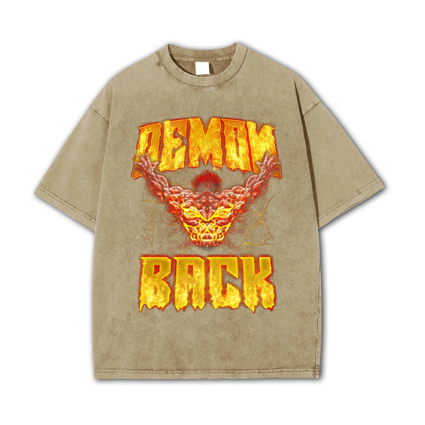 Baki - Yujiro Hanmas Dämonen-Rücken-T-Shirt