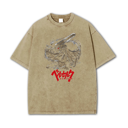 Dark Sword Saga Black Swordsman Vintage T-Shirt