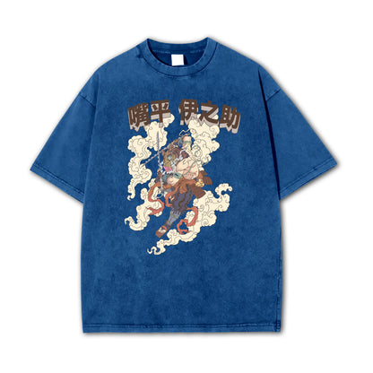 Blade of Demon Hunters Boar Head Fighter Hashibara V2 Vintage T-Shirt